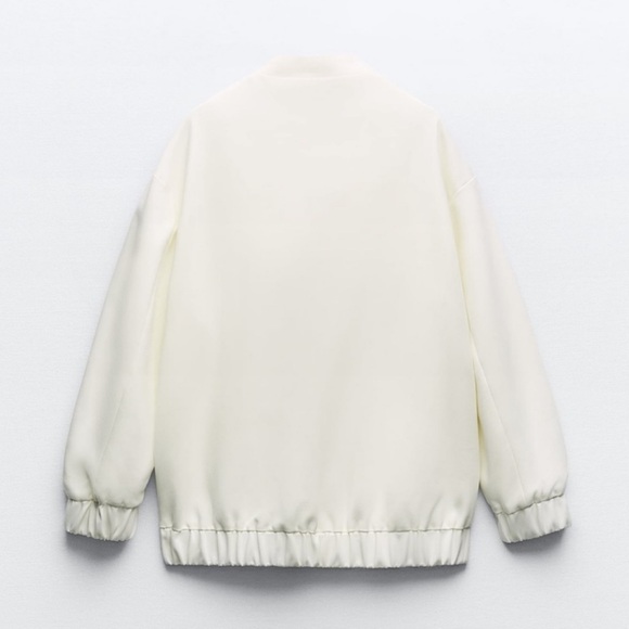 Zara long bomber jacket with patch pockets - Picture 4 of 16